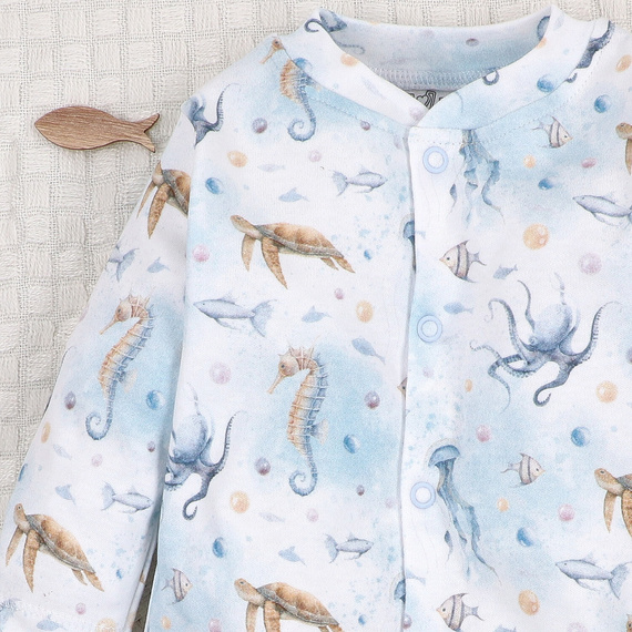 ABN-5450 Бебешки гащеризон Sea Of Joy Nini – органичен памук, затваряне с щракване