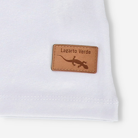 KAR-4008/BIA Момичешка тениска с къс ръкав Lagarto Verde бяла