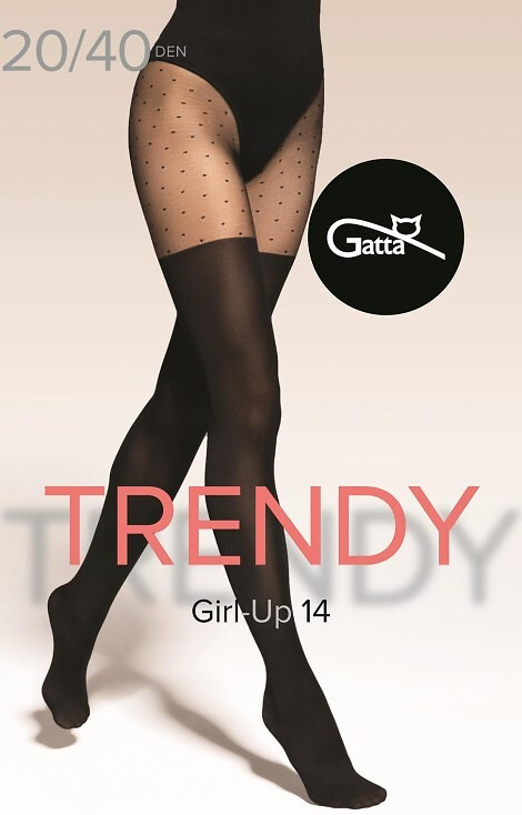 Чорапогащи Gatta Trendy Girl-up 14, имитация на чорапи до коляното, 20/40 den