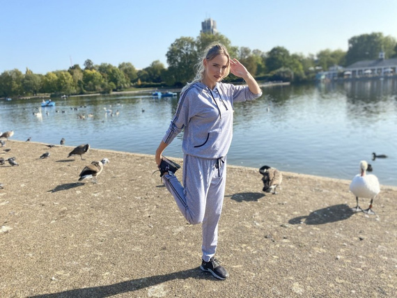 459 Nice Forex дамски спортен костюм - светъл меланж