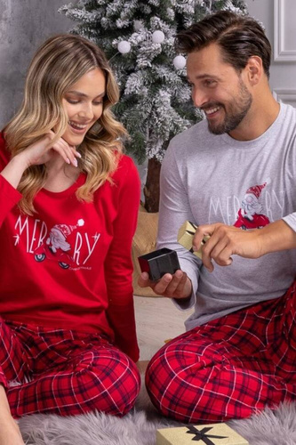 1530 Дамска пижама Palia Leveza червена