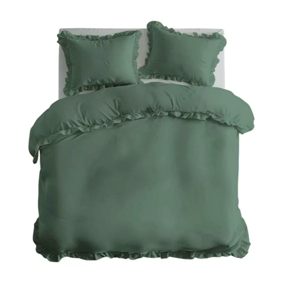 Pure 23 Едноцветно памучно спално бельо Detexpol мента