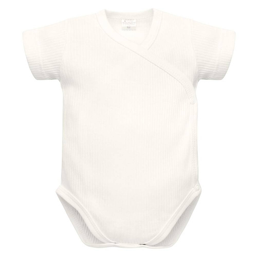 Боди Lovely Day Envelope с къс ръкав Пинокио ​​- екрю райе