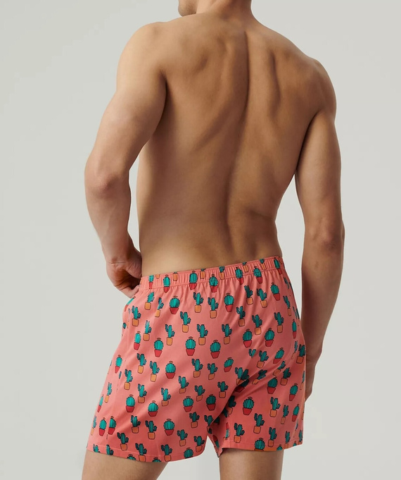 2MBH-005 Мъжки боксерки Atlantic - тъмносини-корал