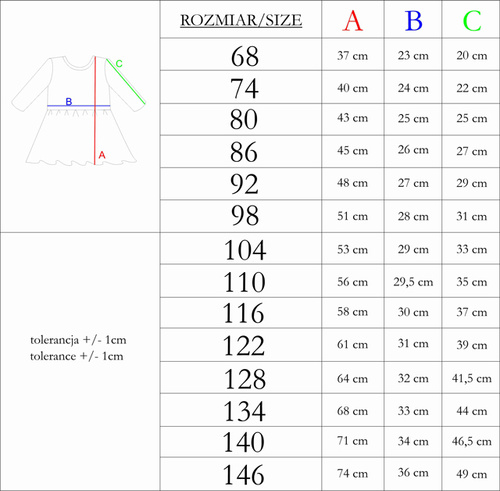 212169 Момичешка рокля Tola Nicol – 100% памук, дълги ръкави, волани, полско производство