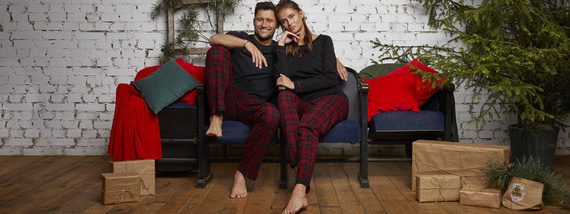 Ordesa Дамска пижама с дълъг ръкав и дълъг панталон Италианска мода - черно/принт