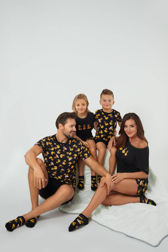 Anatre Пижама за момчета Италианска мода - принт/черно 