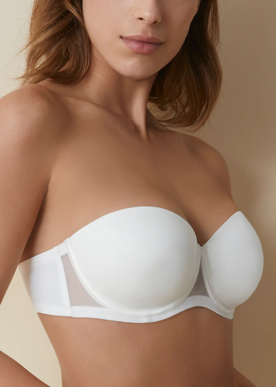 Esmeralda Self-supporting Selene Pearl Balconette – сутиен без презрамки, силиконова поддръжка