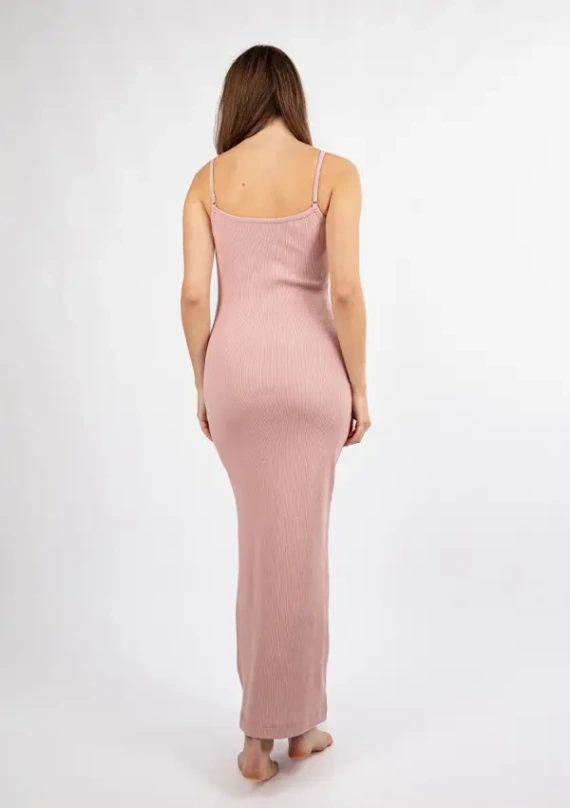 DK-K-P7 DKaren памучна рокля - пудра