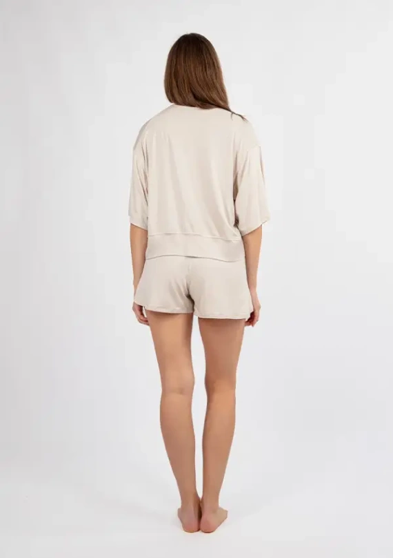 DK-K-B19 Дамски бамбуков комплект Dkaren - екрю