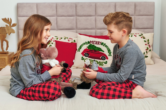 7345 Детска пижама Doctor Nap Dark Grey - 100% памук