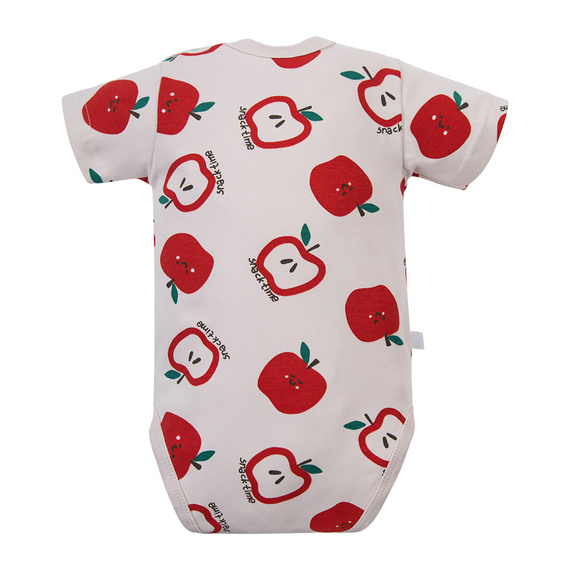 Боди за бебе Eevi Snack Time къс ръкав памук удобно