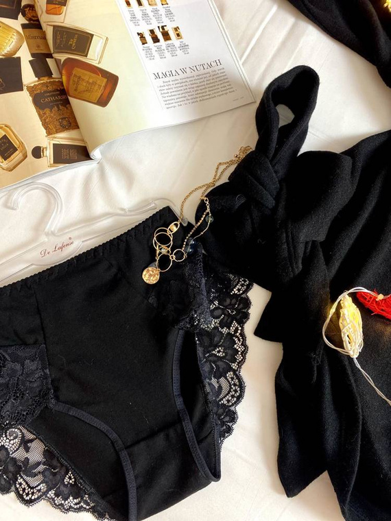 530 Iness Панталон с висока талия De lafense - черен