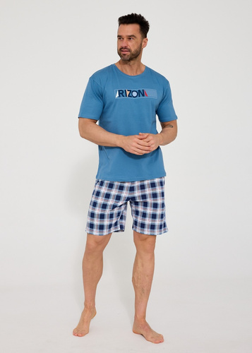 Мъжка пижама Cornette Arizona 326/204 от 100% памук – тениска с къс ръкав и къси панталони
