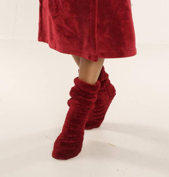 553/554 Wellsoft Гладки чорапи за сън De Lafense - бордо