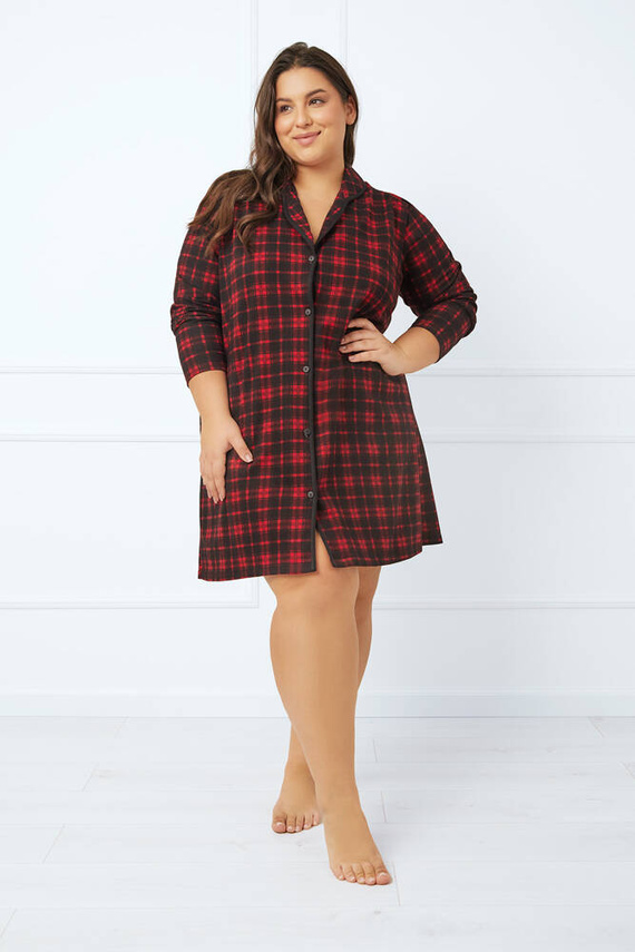 Nicola нощница с разкопчани копчета Италианска мода - принт