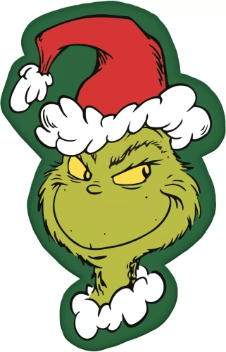 Възглавница Grinch JF24 35x23 зелена мека играчка Jerry Fabrics