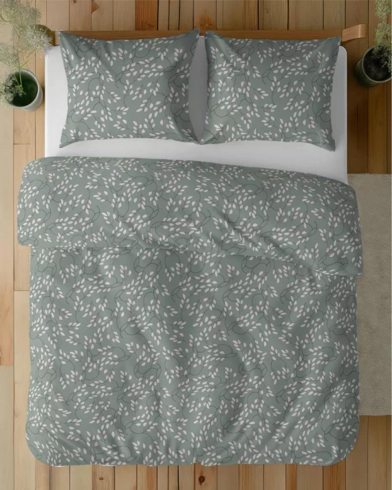 5217 A Спално бельо от сатен, фини листа, градински чай Detexpol