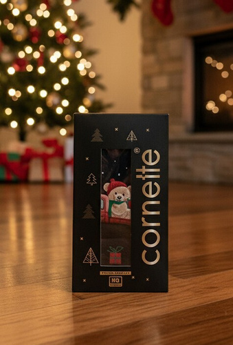 914/01 Мъжки коледен подаръчен комплект Cornette - боксерки и чорапи, памук