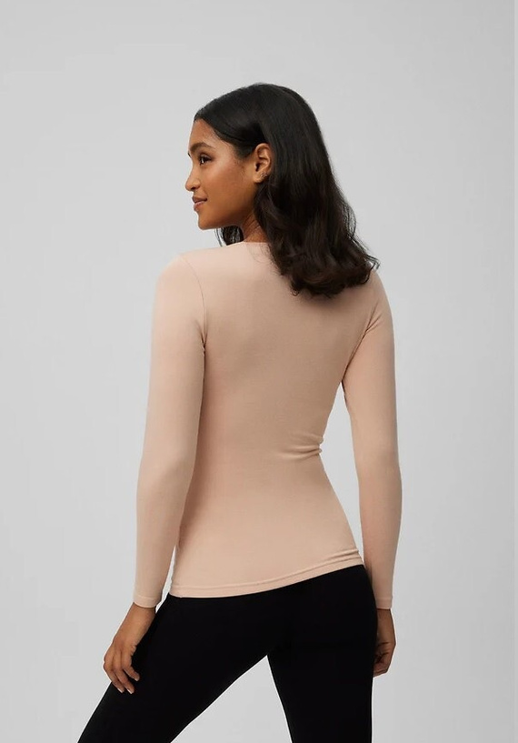 Дамска термо тениска Ysabel Mora 70017 в телесен цвят - мека, дишаща, хипоалергенна, с дълъг ръкав