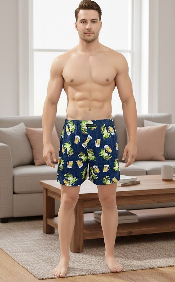 001/183 Frog Мъжки боксерки Cornette Classic – 100% памук, свободен крой, шлиц с копче, комфорт за всеки ден