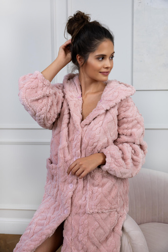 Дамски халат Bethany Sensis - прашно розов