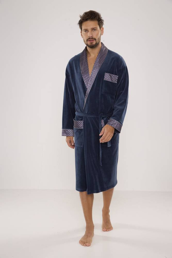 773 Мъжки форекс халат за баня Bonjour - деним