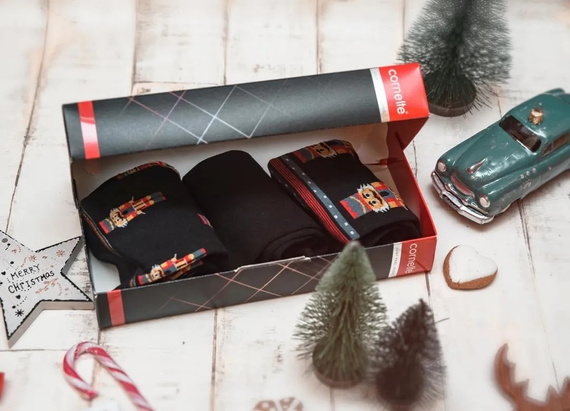 Чорапи A45 Premium A'3 Cornette - Черни (Войнически)