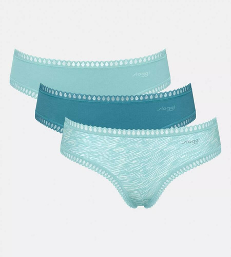 GO Crush C3P Hipster Дамски Sloggi 3-Pack - V007 тюркоаз