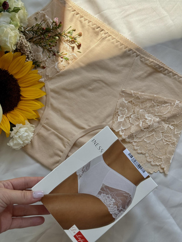 530 Iness Панталони с висок ръст De lafense - бежов