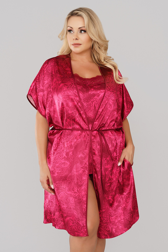 Impresja Дамски халат Италианска мода бордо 