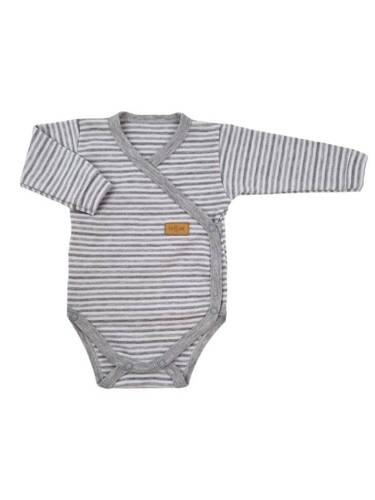 Боди с дълъг ръкав "Lines" Terjan - сиво