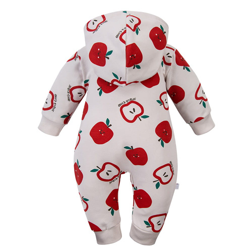 Бебешки гащеризон Eevi ecru 100% памук без крачета удобен