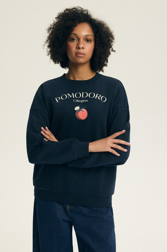 Дамска блуза Dessie Henderson от памук, леко подплатена, с принт