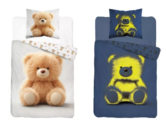 5416 Плюшено мече Светещо в тъмното памучно спално бельо Detexpol