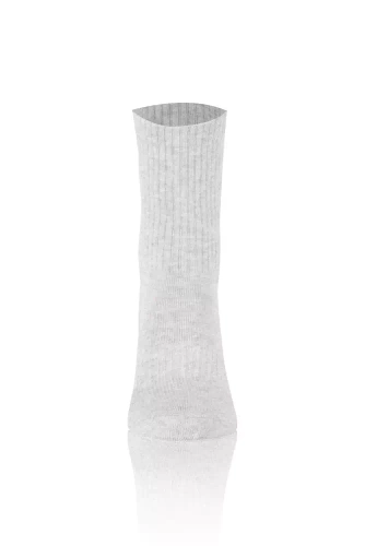 S150D Дълги чорапи от половин хавлия Италианска мода - светъл меланж