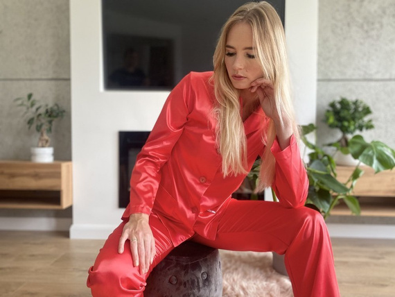 934 Classic Forex дамска пижама - червена