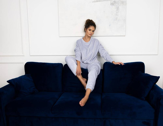 Дамска пижама Esme Soft Sensis - сива