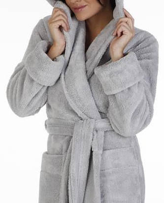 807 Дълъг дамски халат Luna II Forex - сив