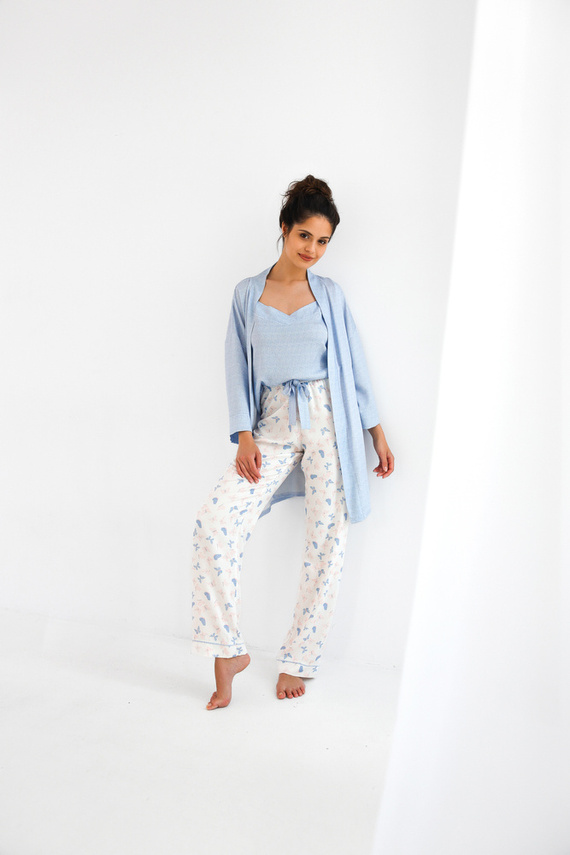 Дамски халат Felicia Sensis - син меланж