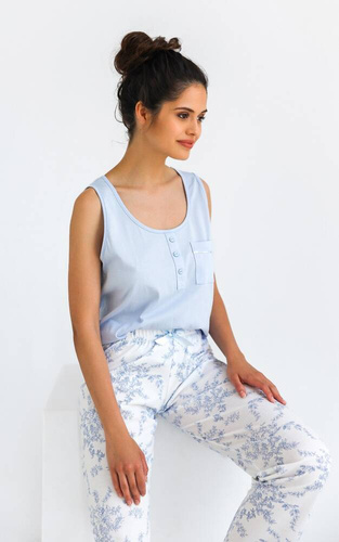 Дамска пижама Arely Sensis - синя