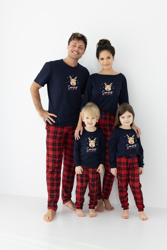 Детска пижама Nathan Kids Sensis - тъмносиня