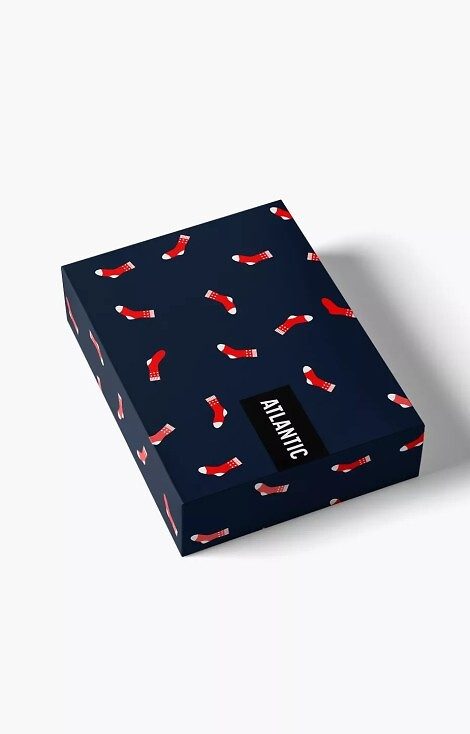 2GMB-010 Мъжки боксерки Atlantic - памучни, с коледен мотив, комплект от 2 броя