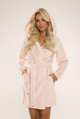 546 Къс дамски халат Melanie Forex - сьомга