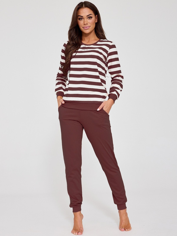 Дамска пижама Cornette Molly 635/475 шоколад – 100% памук, комфорт