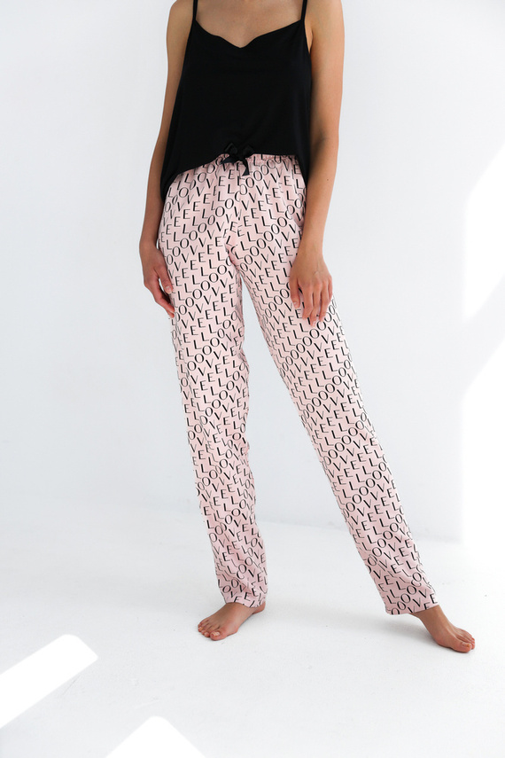 Дамска пижама Paula Sensis - черна