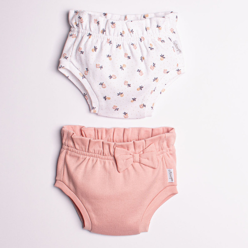 Блумерси Nicol 220087 2-пак бебе памук Oeko-Tex розови цветя