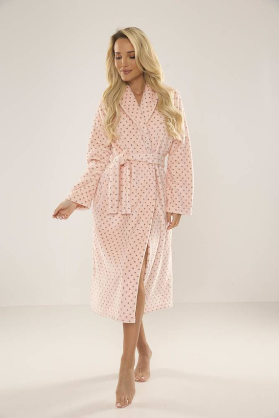 548 Мелани Дълъг дамски халат Forex - сьомга 