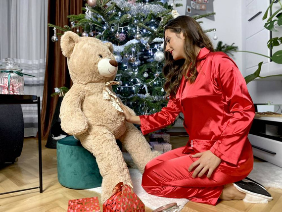 934 Classic Forex дамска пижама - червена