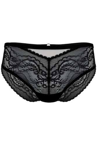 19236 Feel Panties Milano Black – дантелени, чувствени дамски бикини